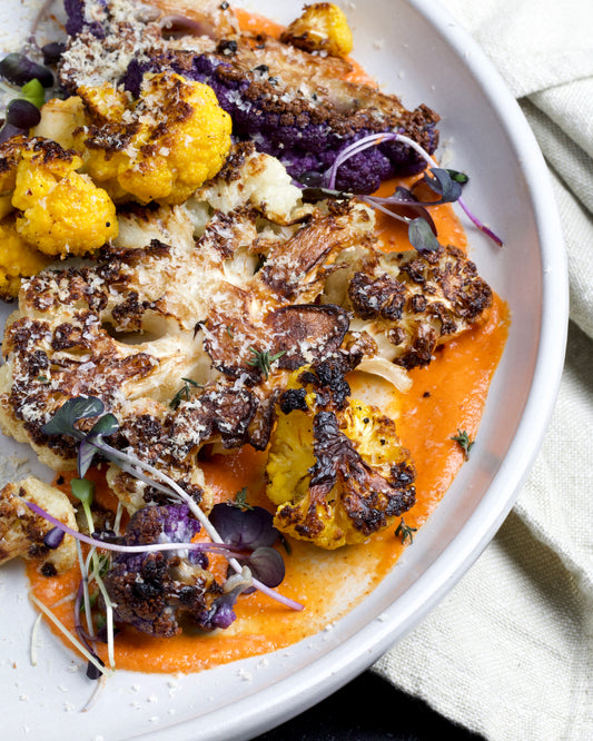 Fried Cauliflower and Romesco