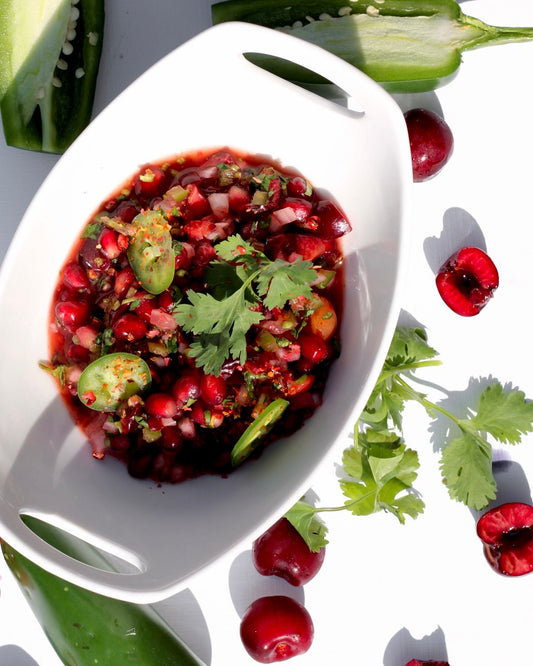 Door County Cherry and Pomegranate Salsa