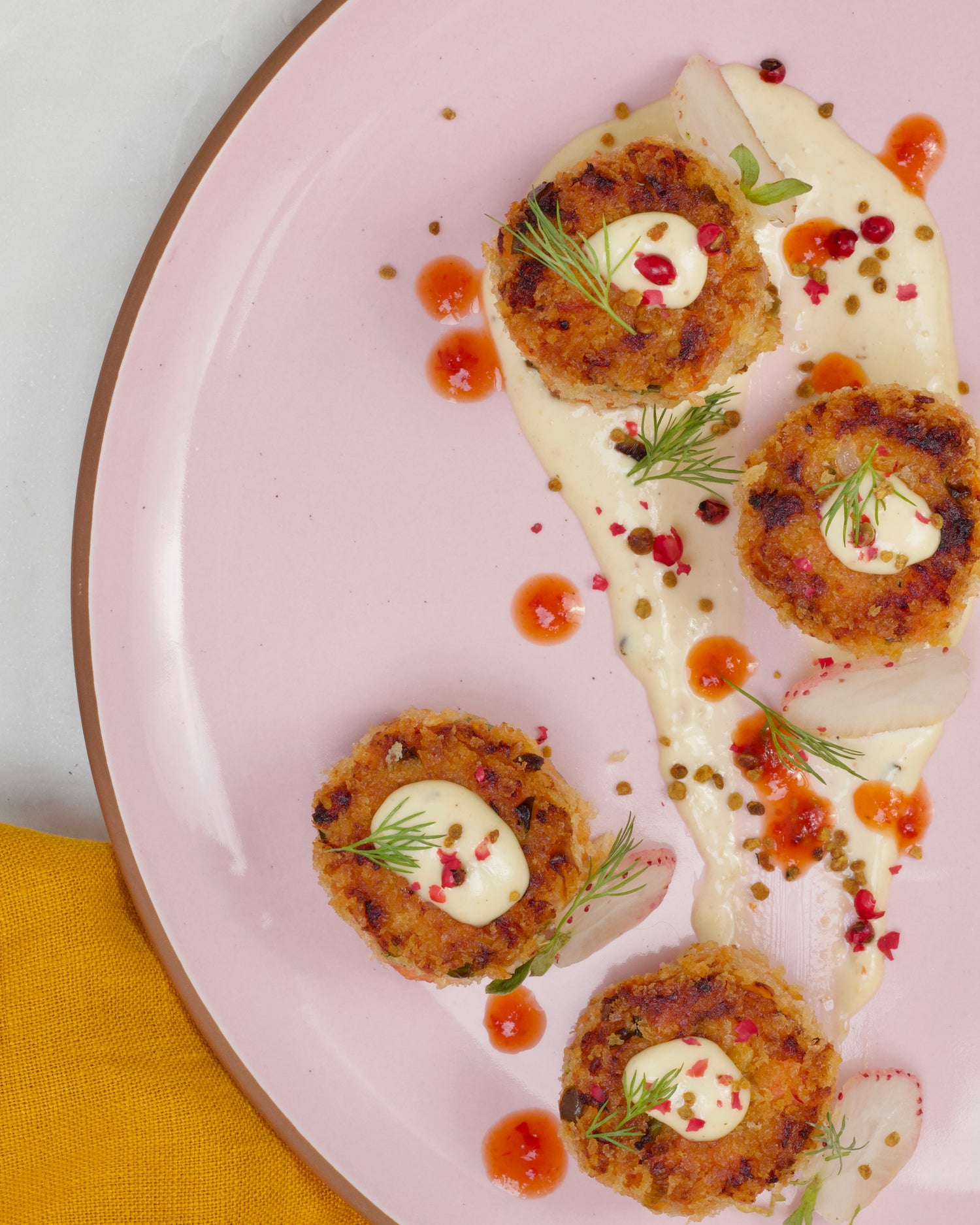 Smoked Salmon Cakes with IT SAUCE Criolla-Honey
